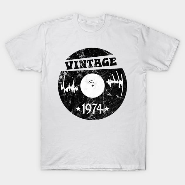 Vintage 1974 Birthyear Gift T-Shirt by Rayrock76